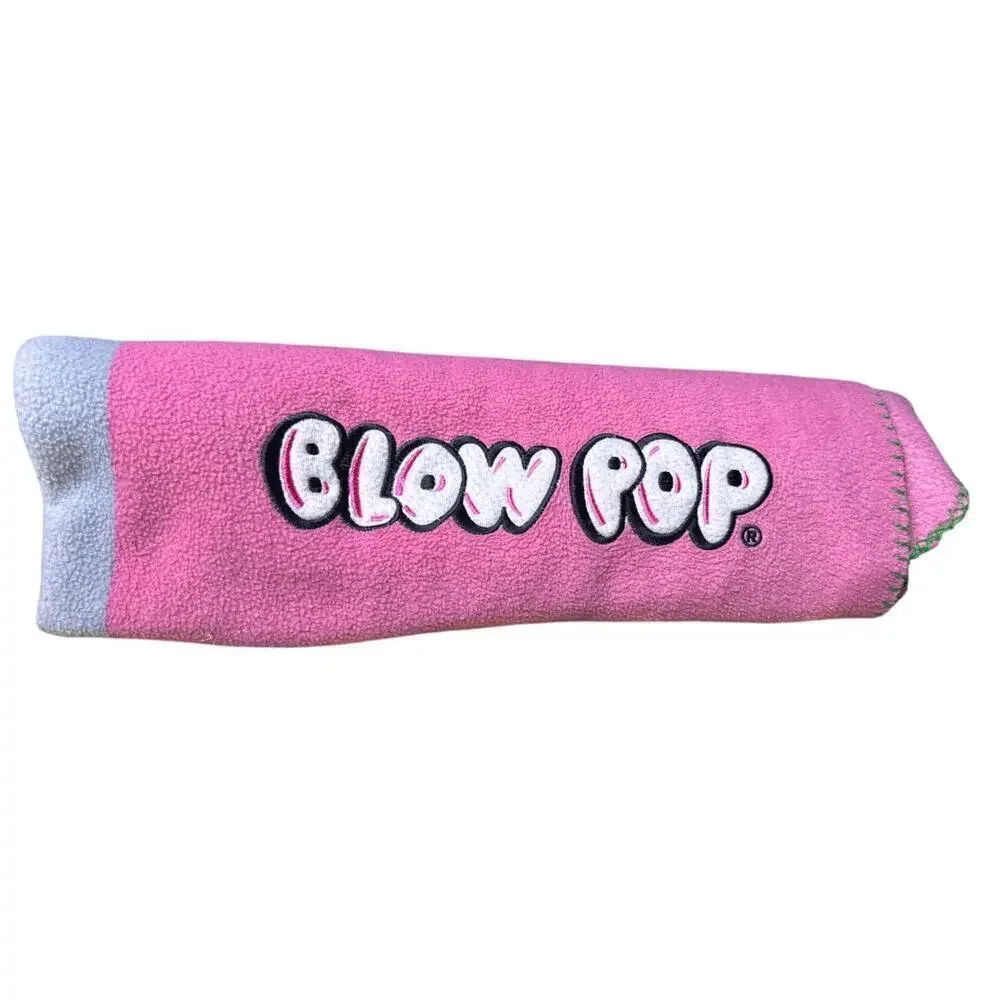 Vintage Blow Pop Blanket 45”x34” Throw with Red Lollipop Graphic